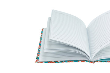 Notebook isolated on white