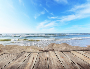 Fototapeta premium empty table for product display monatges