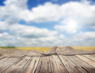 empty table for product display monatges