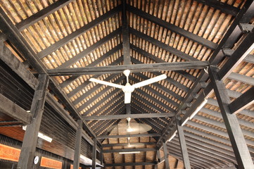 Roof of Kampung Laut Mosque at Nilam Puri Kelantan, Malaysia