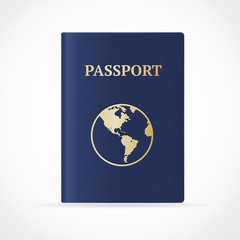 Vector passport. Flat Design