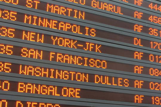 A&eacute;roport - Airport timetable