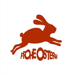 Osterhäschen hoppelt 