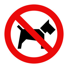 No dogs sign - obrazy, fototapety, plakaty