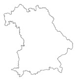"Bayern Karten Umriss - Vector Set" Stockfotos und lizenzfreie Vektoren