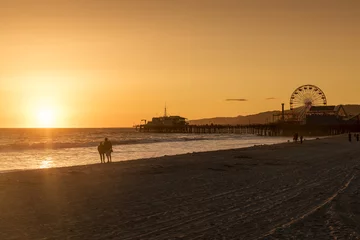Fototapeten Santa Monica Pier, Los Angeles, Kalifornien © senai aksoy