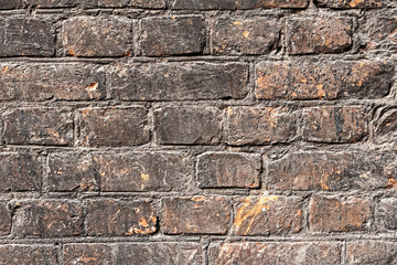 Dark Brick Wall Texture Background