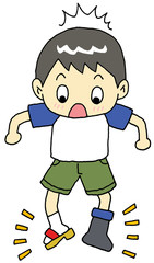 おっちょこちょい男の子