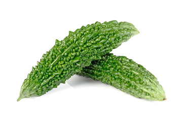 Bitter melon isolated on white background