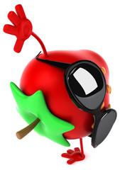 Naklejka premium Fun strawberry