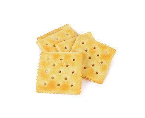 Cracker isolated on white background