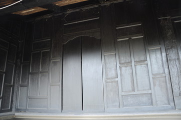 Wall of Masjid Kampung Laut at Nilam Puri Kelantan, Malaysia
