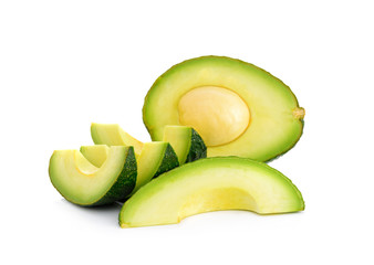 avocado isolated on white background