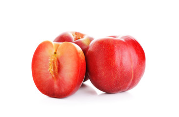 plum isolated on white background