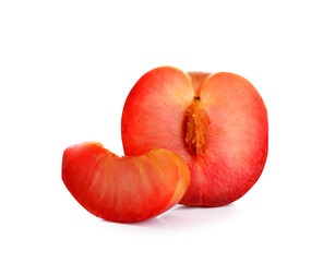 plum isolated on white background