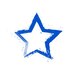 Obraz premium Grunge Blue Star