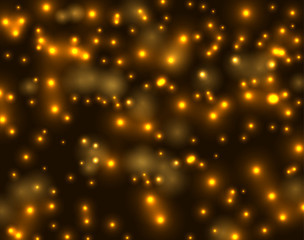 Abstract gold bokeh vector background
