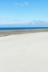 Obraz premium Calm water in gulf of Riga, Baltic sea.