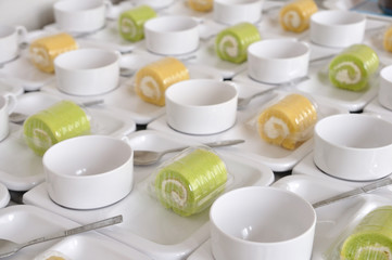 Coffee break set during meeting