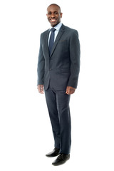 Young executive in business suit