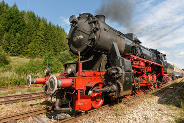 Naklejka premium Dampflokomotive im Schwarzwald