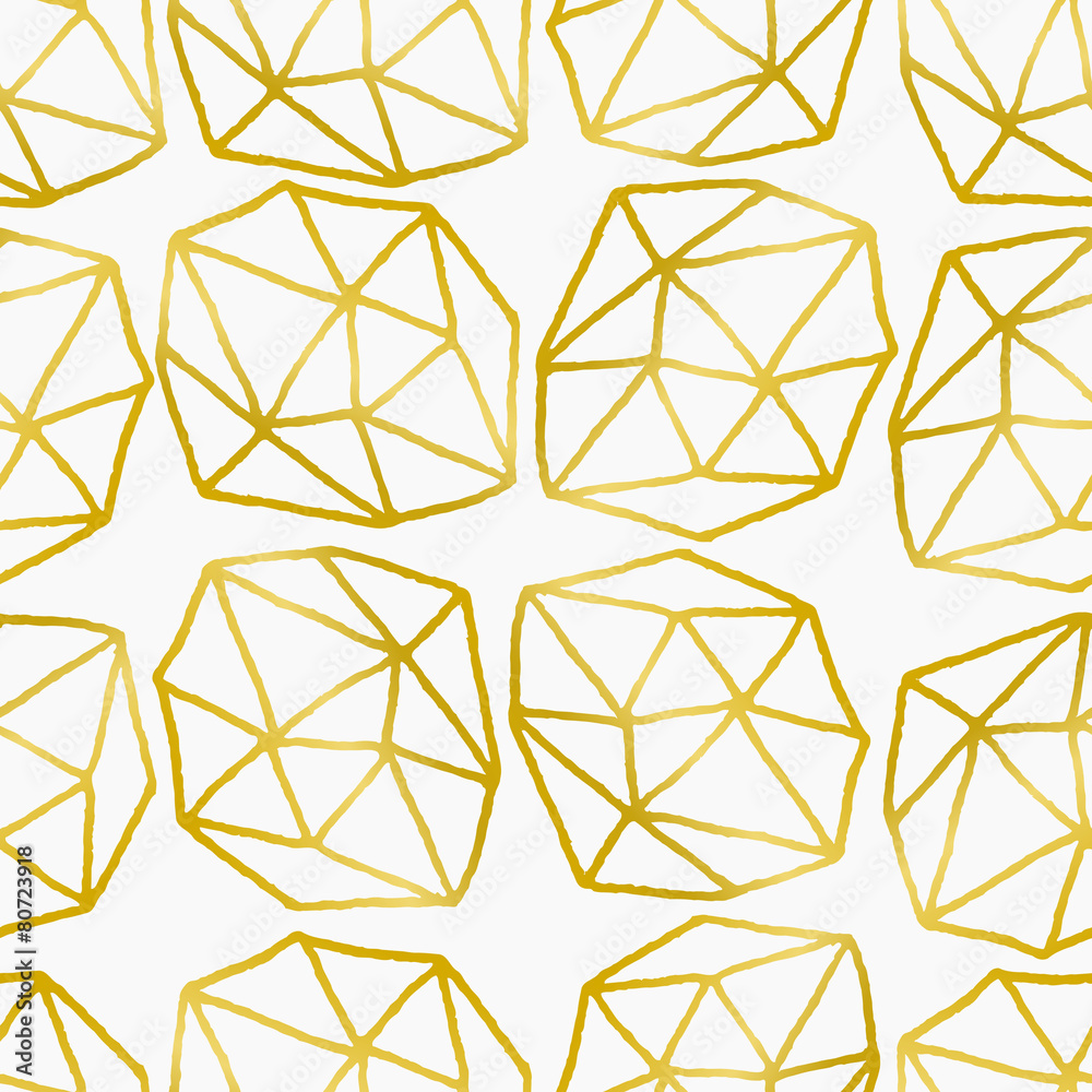 Poster abstract polygons seamless pattern