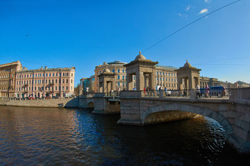 Naklejka premium Bridge St. Petersburg