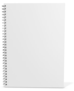 3d blank spiro notebook