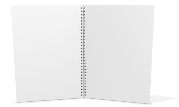 3d blank spiro notebook