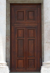 door of Saint Pierre Cathedral in Geneva switzerland