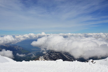 Fototapeta na wymiar Jungfrau mountain in Switzerland