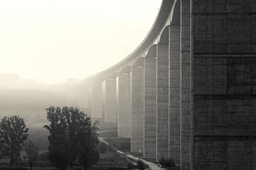 Large highway viaduct ( Hungary)