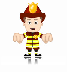 Ben Boy Fireman firefighter friendly fire man