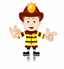 Ben Boy Fireman firefighter friendly fire man