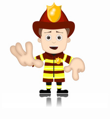Ben Boy Fireman firefighter friendly fire man