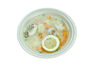 Lemon Chicken Orzo Soup