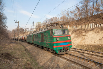 Naklejka premium Cargo train