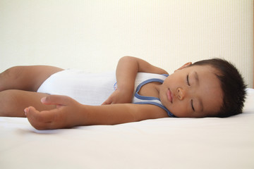 Obraz premium 幼児(1歳児)の寝顔