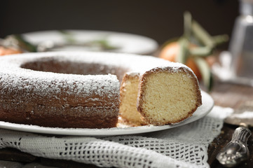 Ring-shaped cake donut