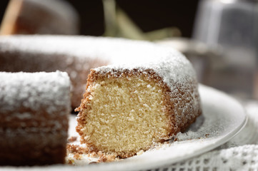 Ring-shaped cake donut