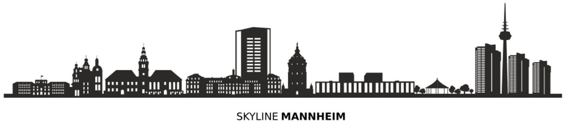 Skyline Mannheim - obrazy, fototapety, plakaty