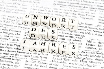 Fototapeta premium Unwort des Jahres