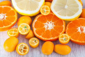 Fresh citrus fruits