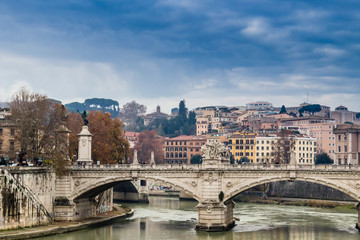 Fototapeta premium Historical buildings and architecture details in Rome, Italy