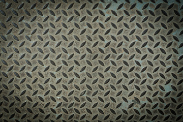 old metal diamond plate