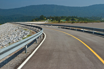 Road on the top of dyke