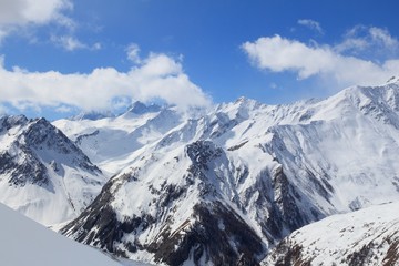 Obraz premium French Alps winter - Rhone-Alpes region