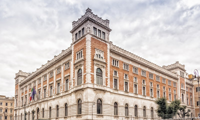 Fototapeta premium Italian Parliament Building in Rome, Italy