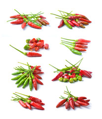 hot chili pepper on a white background