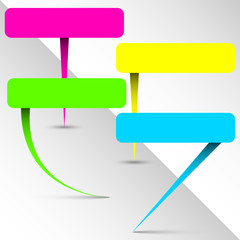 Neon bubble stickers